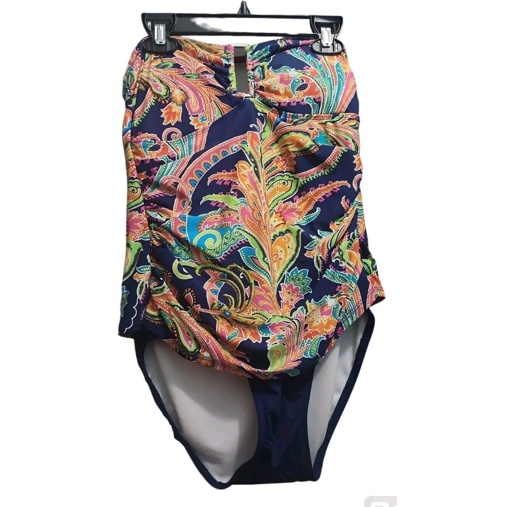 Lauren Ralph Lauren Swimsuit Size 8‎ One Piece  Coloful Print